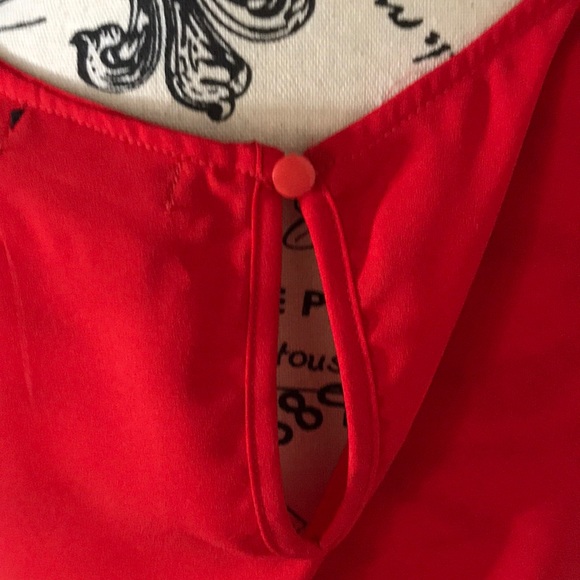 SEXY Red Blouse S ruffles - Picture 4 of 7